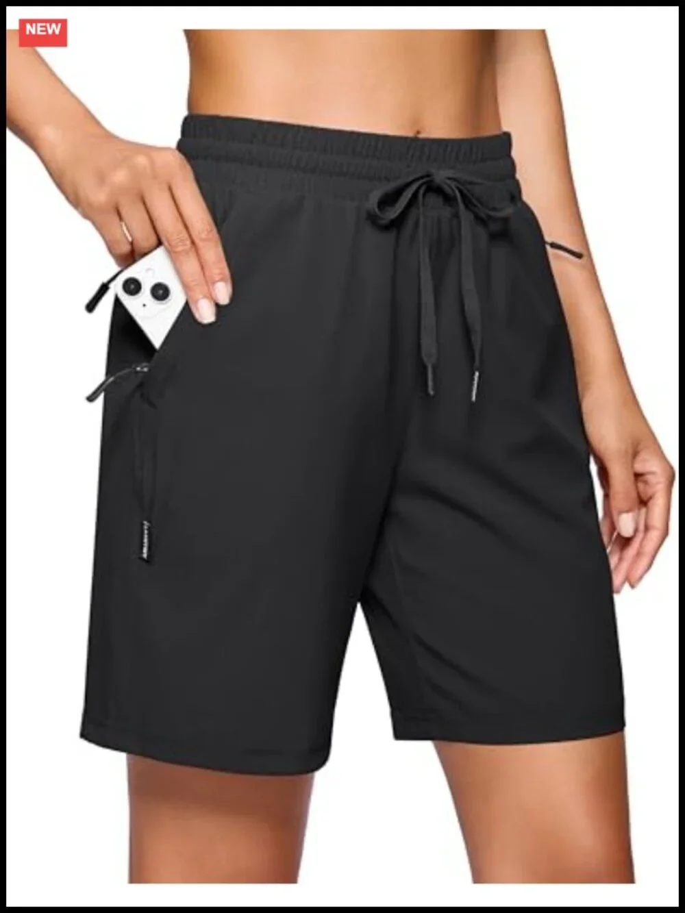 Women's Quick Dry Hiking Shorts with UPF 50+ Zipper Pockets